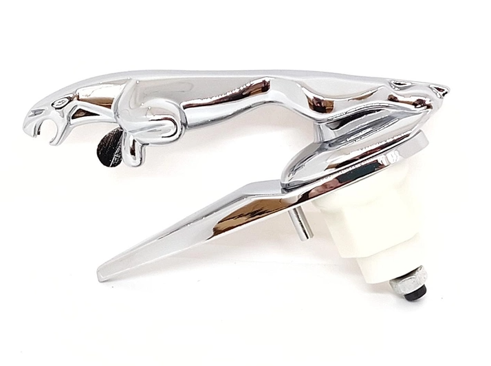 1 pcs Silver Jaguar Logo Hood Emblem - Image 2