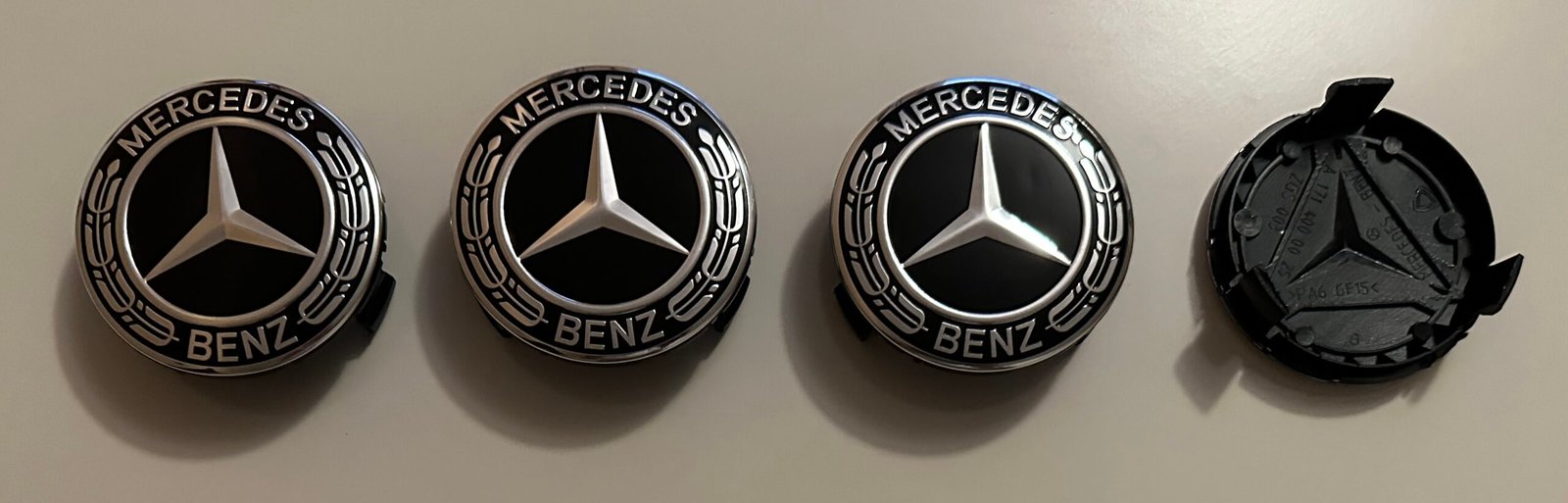 4 pcs (Set) 75mm - 2.95inch Black Mercedes Benz Wheel Center Hub Caps - Image 5