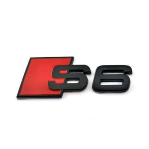 1 pcs Black Audi S6 Metal Emblem Sticker