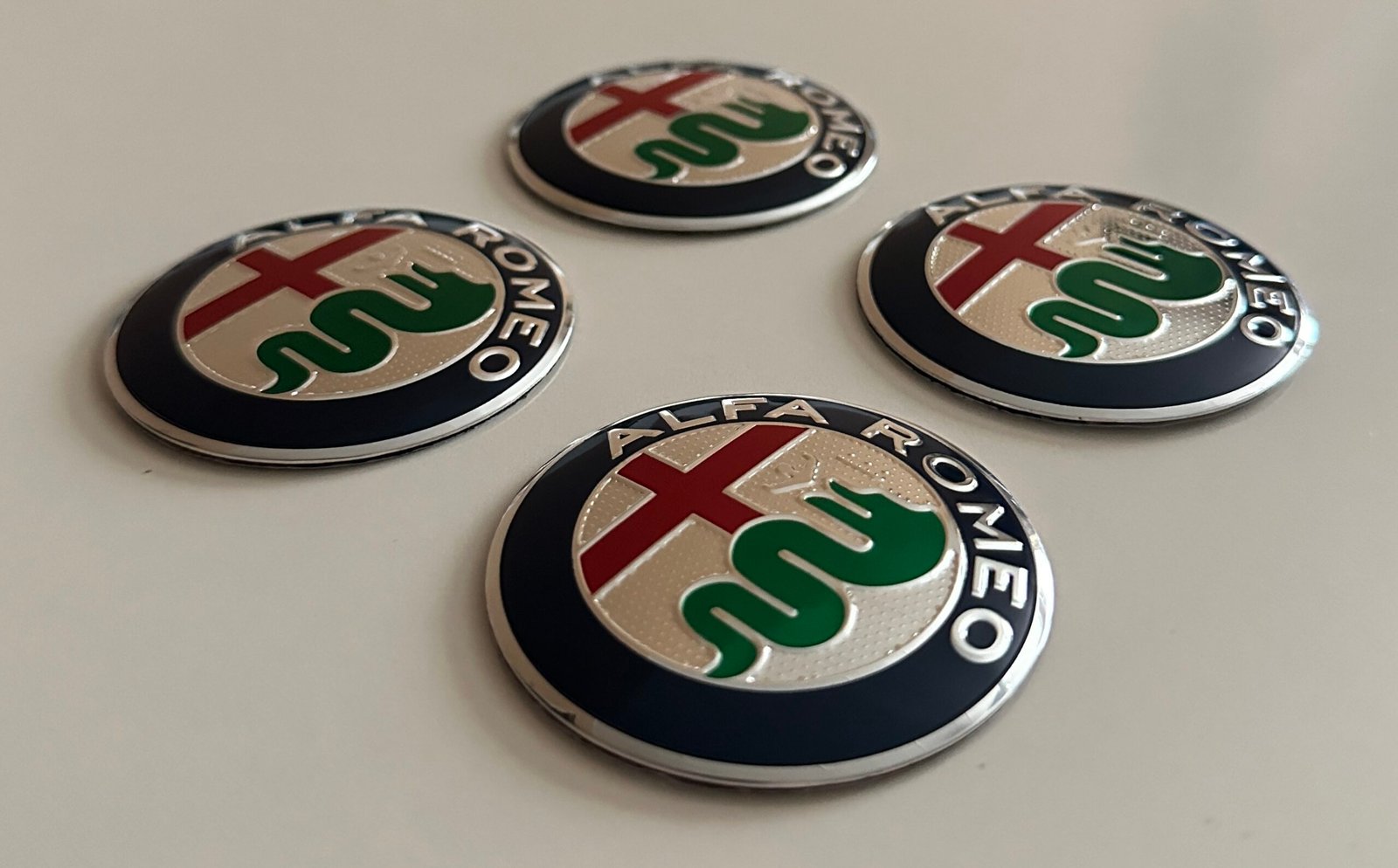 4 pcs (Set) 56mm - 2.20inch Alfa Romeo Wheel Center Hub Caps Stickers - Image 3