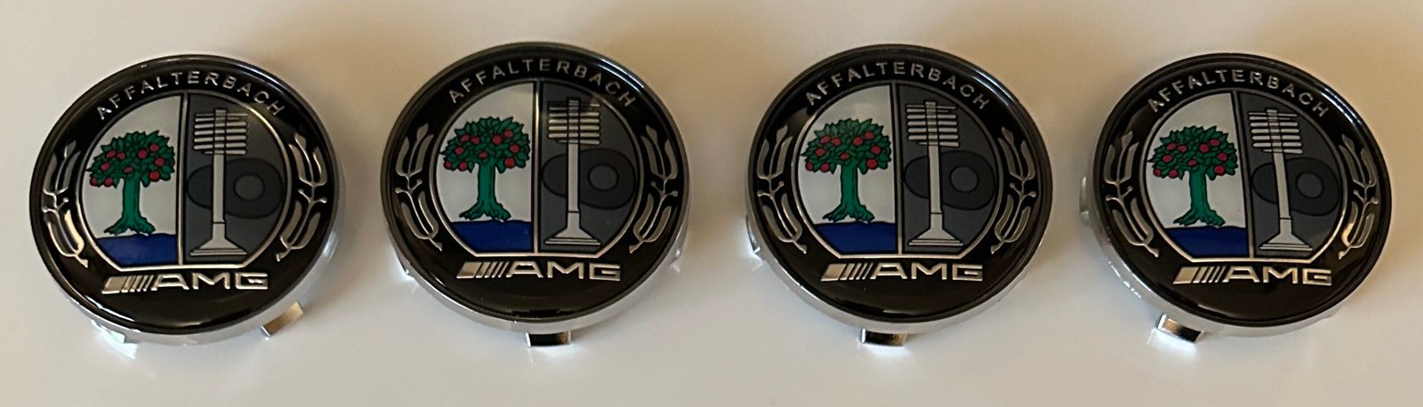 4 pcs (Set) 68mm - 2.68inch AMG AFFALTERBACH Wheel Center Hub Caps - Image 4