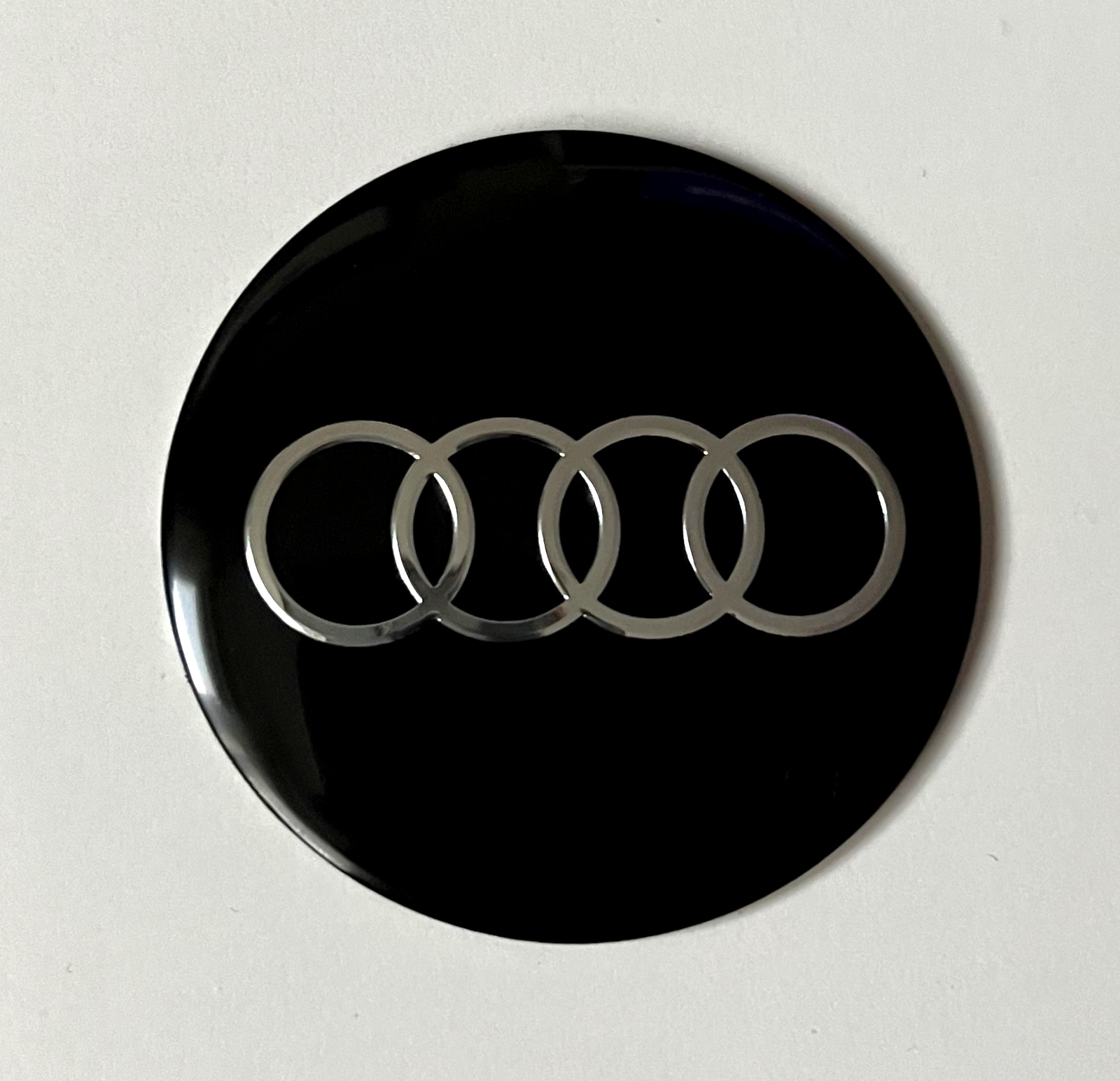 4 pcs (Set) 56mm - 2.20inch Black Audi Wheel Center Hub Caps Stickers - Image 5
