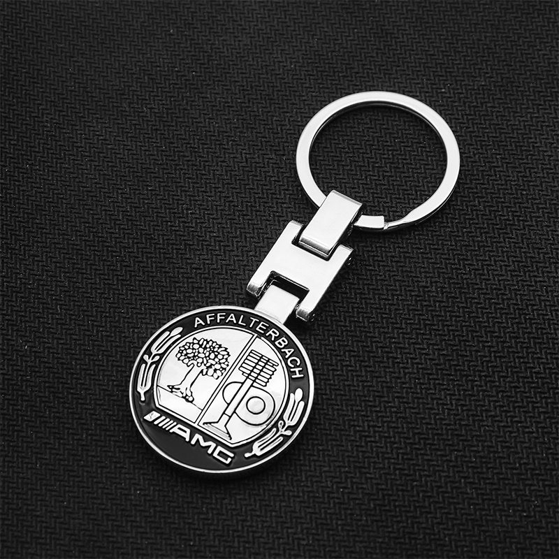 1 pcs High Quality Black AMG Affalterbach Metal Keychain - Image 2