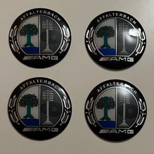 4 pcs (Set) 65mm - 2.56inch AMG Affalterbach Wheel Center Hub Caps Stickers