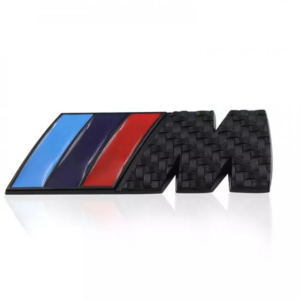 1 pcs Black Carbon BMW M Performance Emblem Sticker Metal