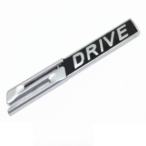 1 pcs Black & Silver BMW S Drive Emblem Sticker Metal