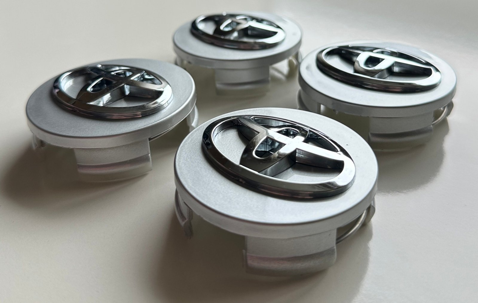 4 pcs (Set) 62mm - 2.44inch Silver Toyota Wheel Center Hub Caps - Image 3