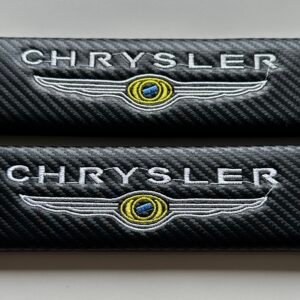 2 pcs Black Chrysler Car Styling Safety Belt Cover Protection Shoulder Pad Cushion Harness Pad