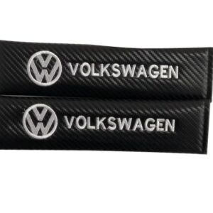 2 pcs Black & White Volkswagen Car Styling Safety Belt Cover Protection Shoulder Pad Cushion Harness Pad
