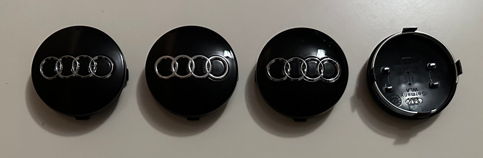 4 pcs (Set) 60mm - 2.36inch Black Audi Wheel Center Hub Caps (4B0601170) - Image 5