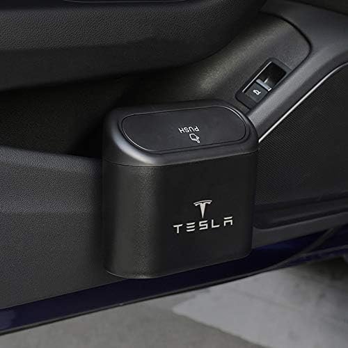 1 pcs Car Trash Can for Tesla Model 3/Y/S/X - Storage Box, Rubbish Bin, Umbrella Holder (Model 3 2017-2021)