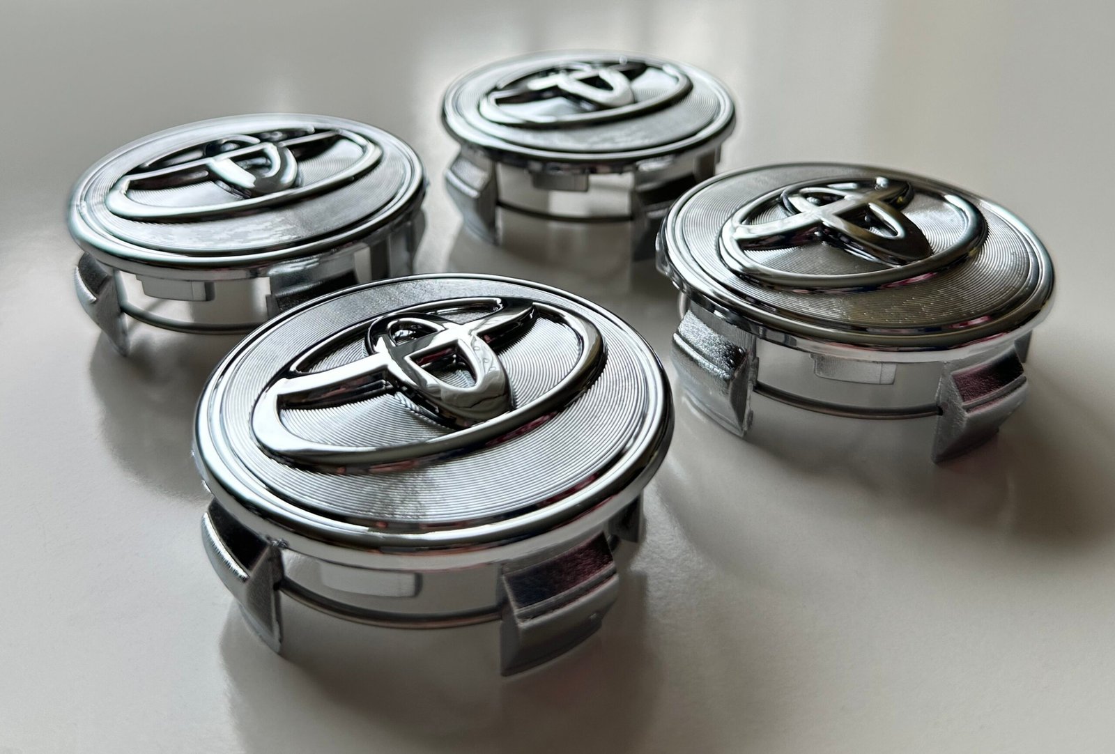 4 pcs (Set) 62mm - 2.44inch Chrome Toyota Wheel Center Hub Caps - Image 2