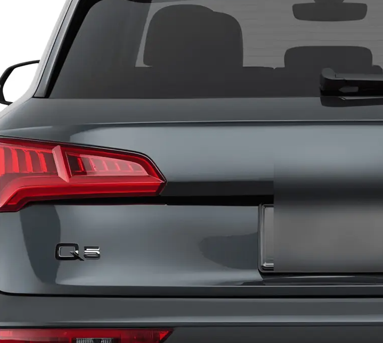 1 pcs Glossy Black Audi Q5 Emblem Sticker - Image 2