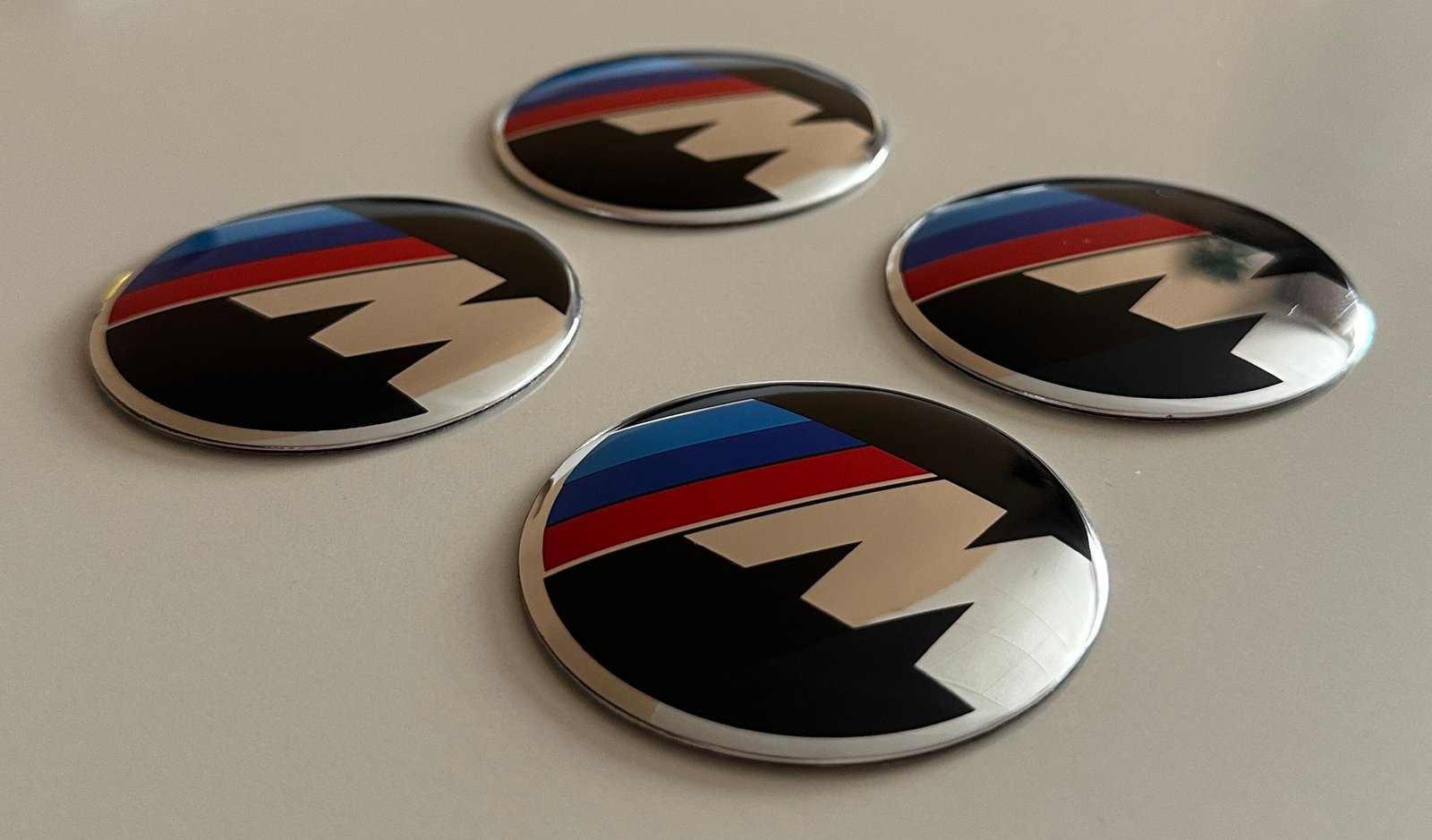 4 pcs (Set) 56mm - 2.20inch Black BMW M Wheel Center Hub Caps Stickers - Image 3