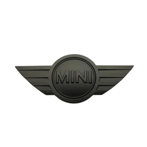 1 pcs Black Matte 3D Mini Cooper Metal Emblem Sticker for Hood & Trunk