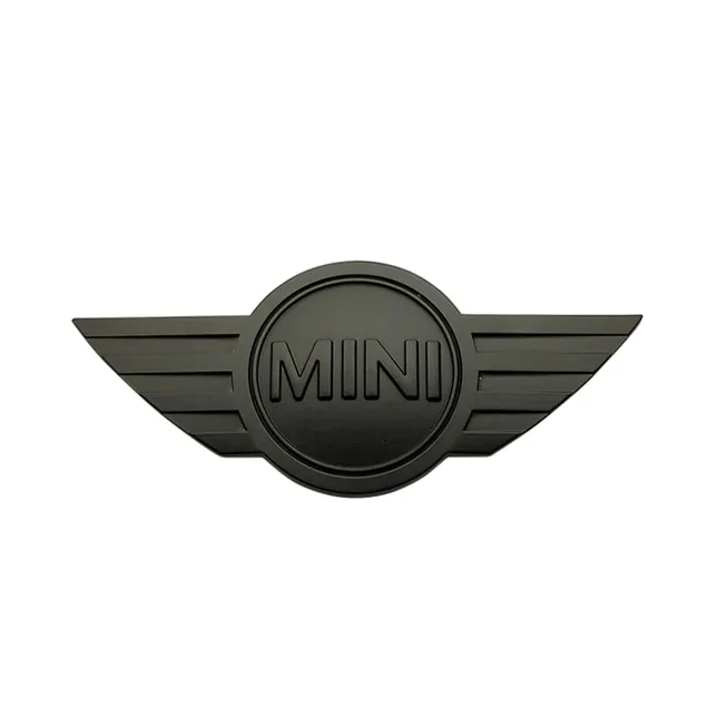 1 pcs Black Matte 3D Mini Cooper Metal Emblem Sticker for Hood & Trunk