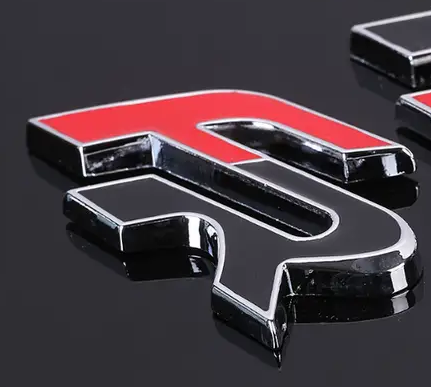 1 pcs Black & Red Seat FR Metal Emblem Sticker - Image 3