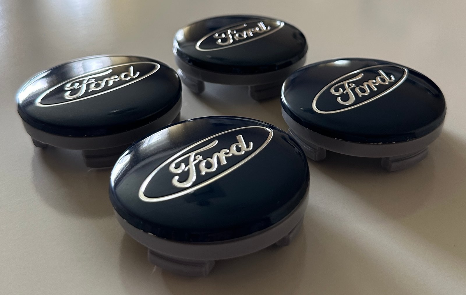 4 pcs (Set) 54mm - 2.13inch Dark Blue Ford Wheel Center Hub Caps - Image 2