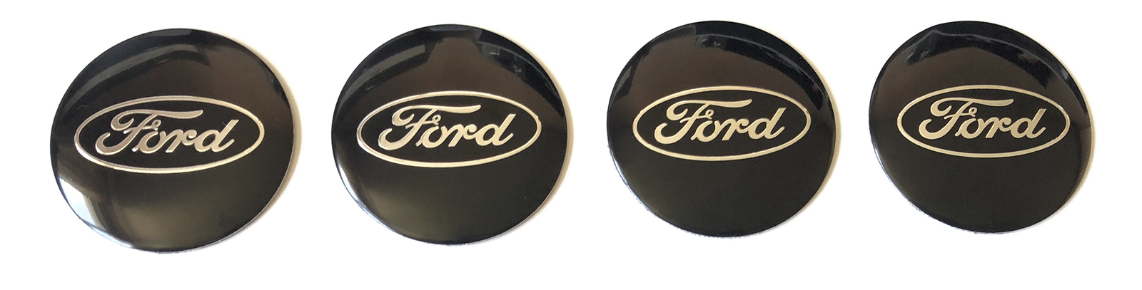 4 pcs (Set) 56mm - 2.20inch Black Ford Wheel Center Hub Caps Stickers - Image 2