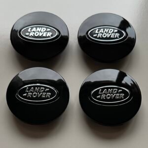 4 pcs (Set) 63mm - 2.48inch Black Land Rover Wheel Center Hub Caps