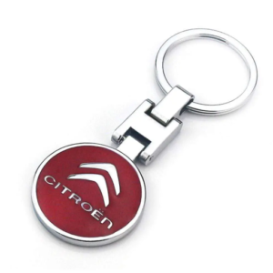 1 pcs High Quality Red Citroen Metal Keychain