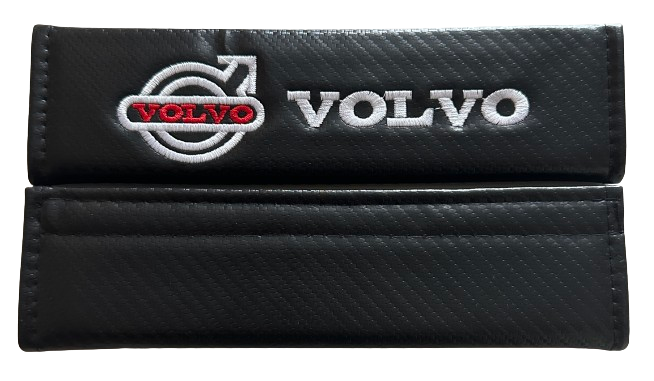 2 pcs Black Volvo Car Styling Safety Belt Cover Protection Shoulder Pad Cushion Harness Pad - Image 3