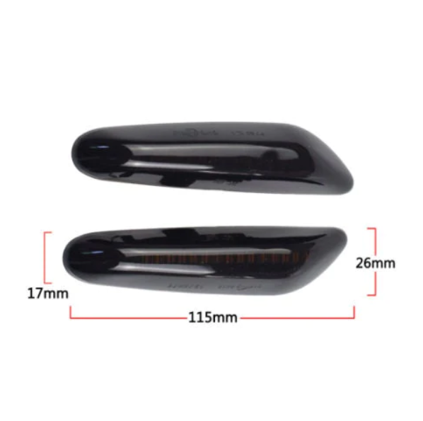 2 pcs (Set) BMW E60 E81 E84 E90 Smoke Lens Dynamic Flowing LED Turn Signal Side Marker Light Blinker Lamp - Image 4