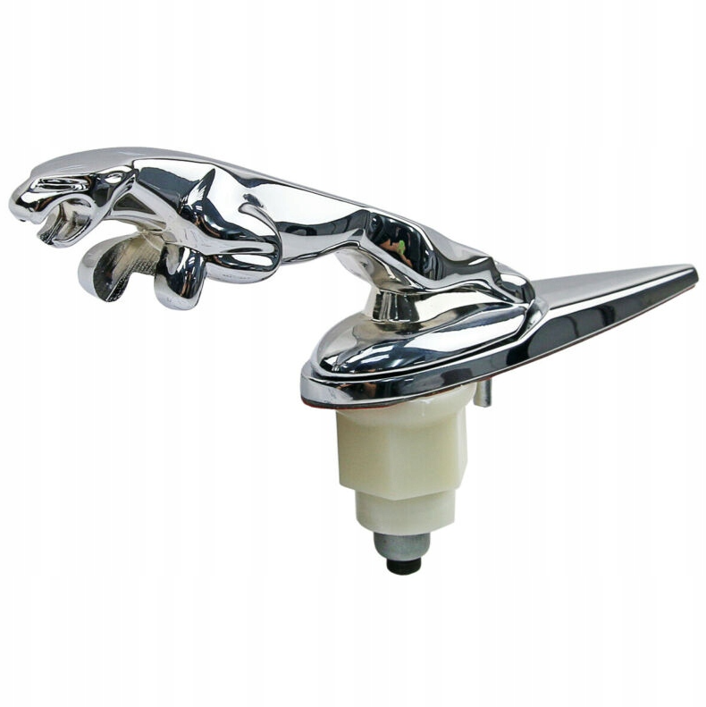 1 pcs Silver Jaguar Logo Hood Emblem