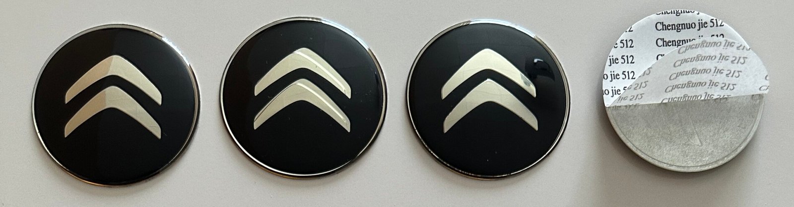 4 pcs (Set) 65mm - 2.56inch Black Citroen Wheel Center Hub Caps Stickers - Image 5