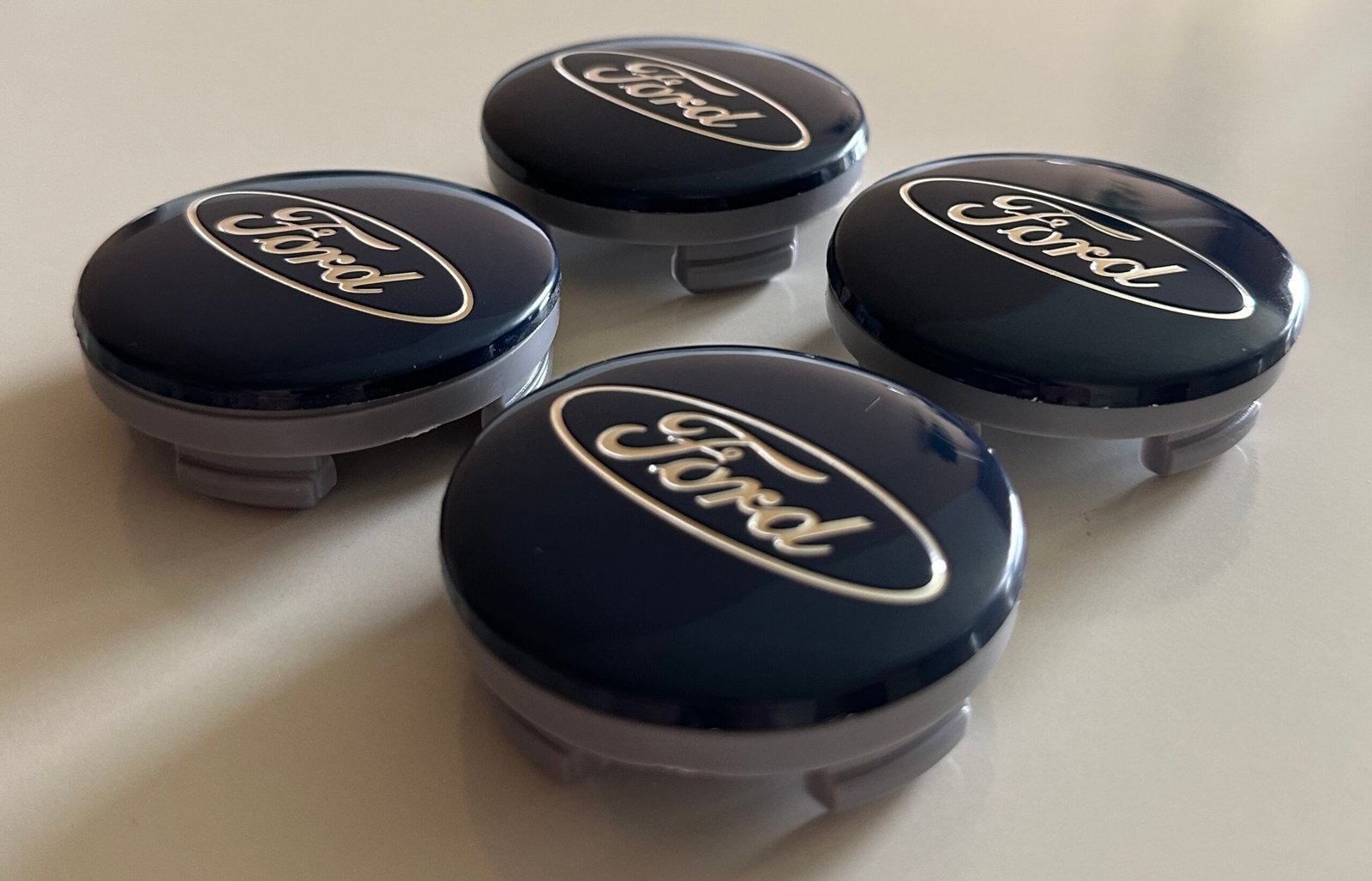 4 pcs (Set) 54mm - 2.13inch Dark Blue Ford Wheel Center Hub Caps - Image 3