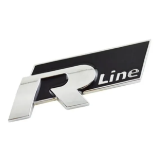 1 pcs Black Volkswagen R Line Metal Emblem Sticker