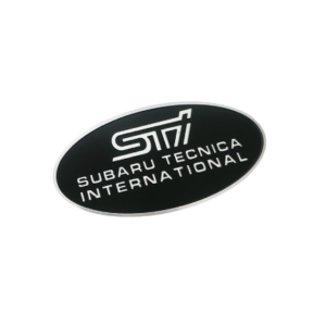 1 pcs Black Subaru STI Emblem Sticker Metal