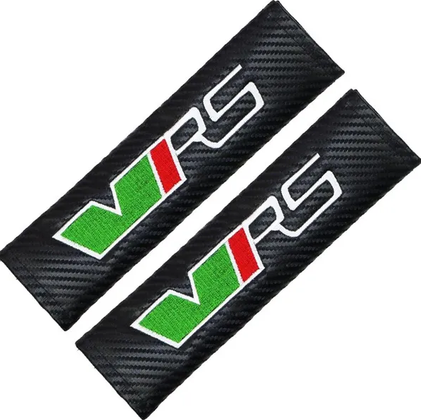 2 pcs Skoda VRS Car Styling Safety Belt Cover Protection Shoulder Pad Cushion Harness Pad