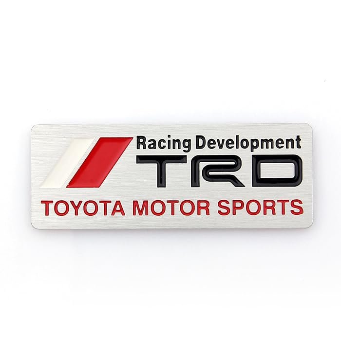 1 pcs Silver Toyota TRD Motorsport Metal Emblem Sticker - Image 2