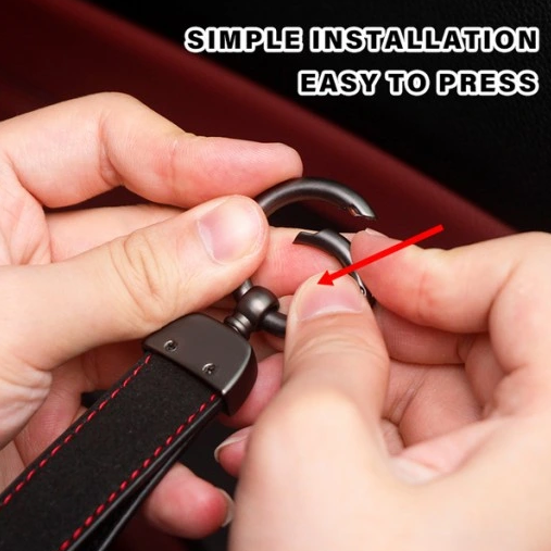 1 pcs High Quality Alcantara BMW Keychain - Image 5