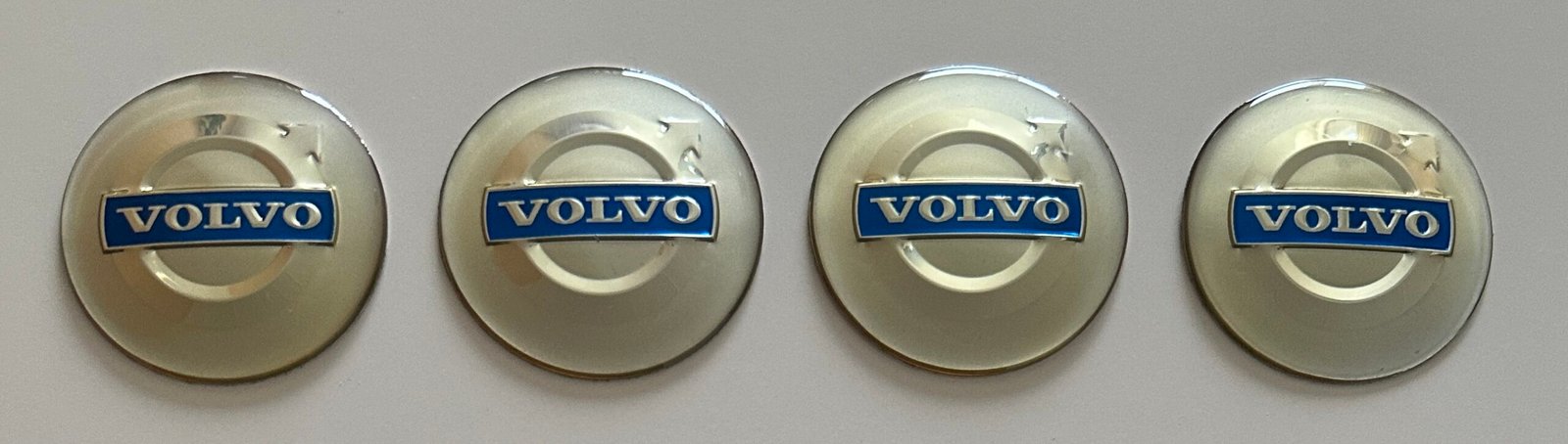 4 pcs (Set) 65mm - 2.56inch Silver Volvo Wheel Center Hub Caps Stickers - Image 4