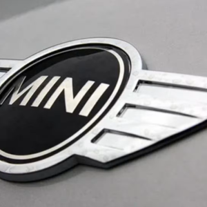 1 pcs Silver 3D Mini Cooper Metal Emblem Sticker for Hood & Trunk