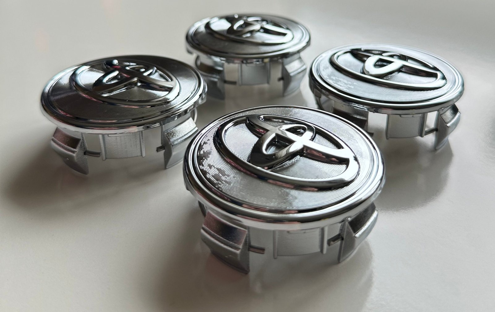 4 pcs (Set) 62mm - 2.44inch Chrome Toyota Wheel Center Hub Caps - Image 3