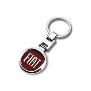1 pcs High Quality Red FIAT Metal Keychain
