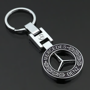 1 pcs High Quality Black Mercedes Benz Metal Keychain