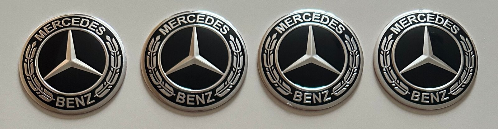4 pcs (Set) 75mm - 2.95inch Black Mercedes Benz Wheel Center Hub Caps Stickers - Image 4