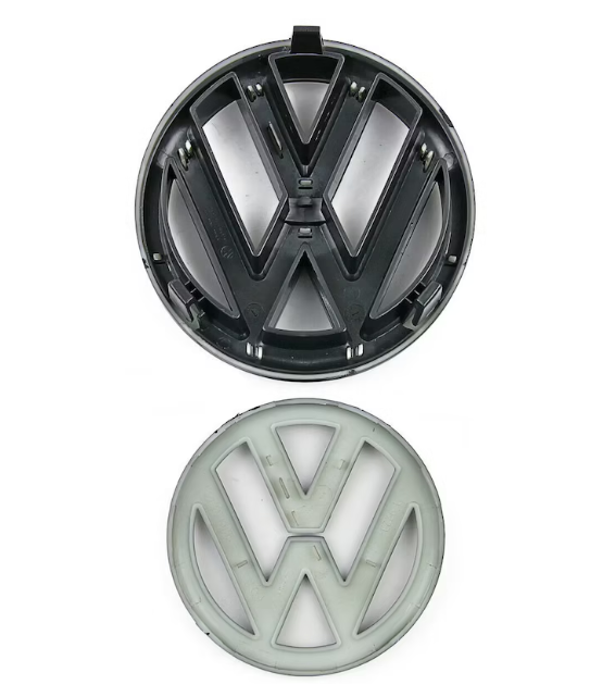 2 pcs Front & Back (Set) Volkswagen Glossy Black Front Grill Badge + Rear Trunk Lid Emblem Logo for Golf MK6 - Image 5