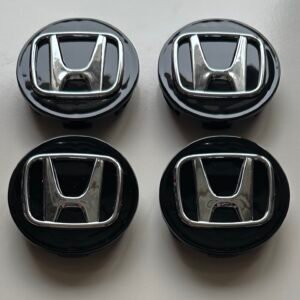 4 pcs (Set) 58mm - 2.28inch Black Honda Wheel Center Hub Caps