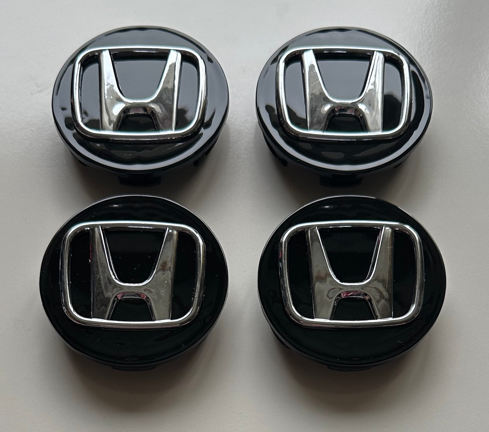 4 pcs (Set) 69mm - 2.71inch Black Honda Wheel Center Hub Caps