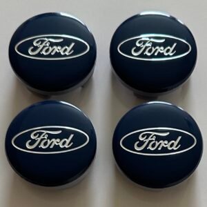 4 pcs (Set) 54mm - 2.13inch Dark Blue Ford Wheel Center Hub Caps