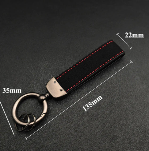1 pcs High Quality Alcantara Volvo Keychain - Image 3