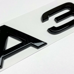 1 pcs Glossy Black Audi A3 Emblem Sticker