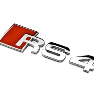 1 pcs Silver Audi RS4 Metal Emblem Sticker