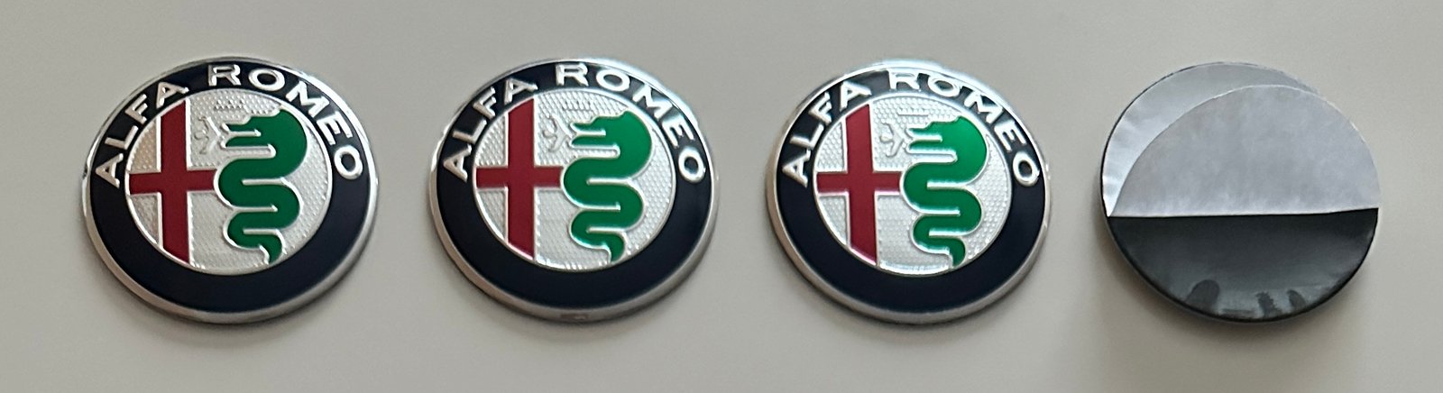 4 pcs (Set) 56mm - 2.20inch Alfa Romeo Wheel Center Hub Caps Stickers - Image 5