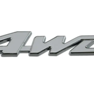 1 pcs Silver 4WD Metal Emblem Sticker
